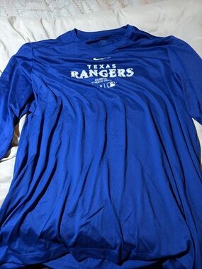Nike Royal Blue Texas Rangers Long Sleeve Tee